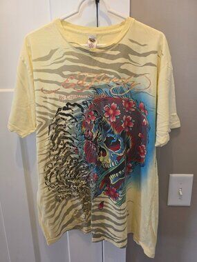 Ed Hardy by Christian Audigier XXL Graphic Skull Tee